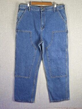 Builtrite By Steve & Barry's Double Knee Carpenter Jeans 38×32(39×32)